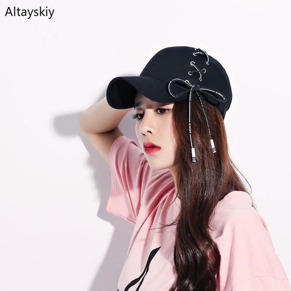 

baseball caps women solid sun shade drawstring breathable womens cap leisure simple trendy chic hip hop all-match korean style, Blue;gray