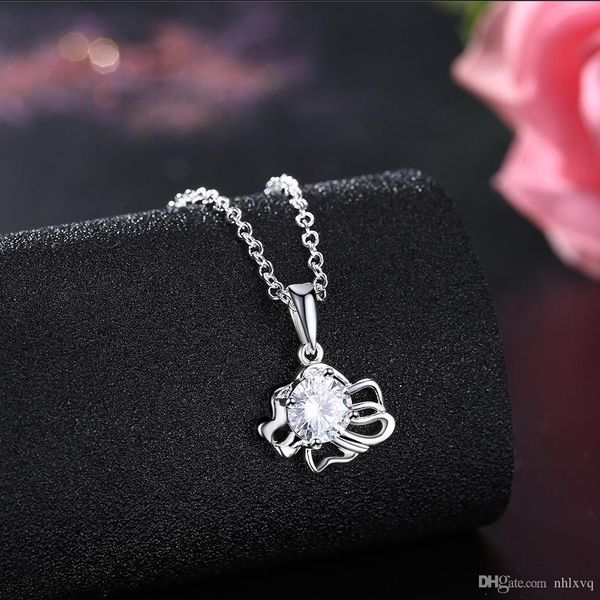 

new twelve constellation anti-allergic silver pendant necklace "leo" women's valentine's day birthday gift necklace je