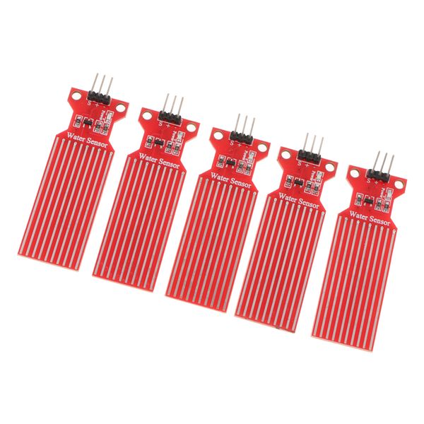 

5 pieces rain water sensor liquid level sensor rain water detection for arduino, detection area: 40mmx16mm