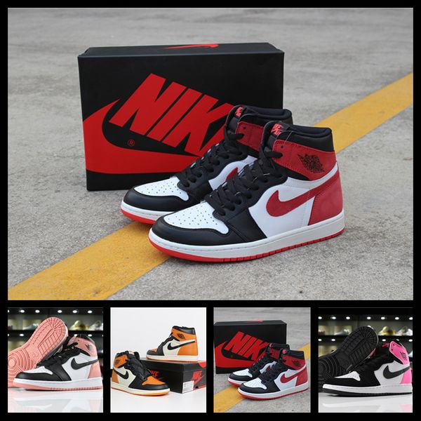 

[С] смотреть 2020 Nike Air max Jordan 1 men women shoes Мужчины Баскетбол обувь Золото Черного Toe Top 3 Mid Бреда многоцветной обувь PSG Banned Pine Green Sport Sneakers
