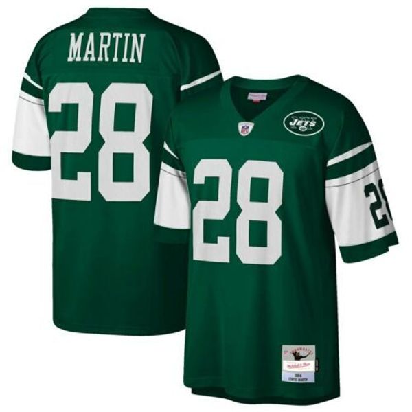 

кертис мартин # 28 mitchell ness 2004 пенсионер наследие джерси, Gray