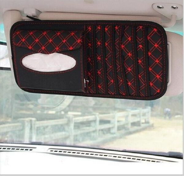

car ornament practical cd clip bag storage sun visor shade paper towel box creative auto decoration car styling new arrivals