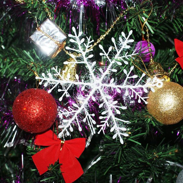 

30pcs christmas holiday snow flakes white snowflake ornaments new year christmas tree decortion festival party home decor
