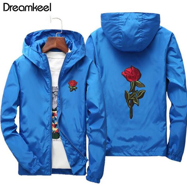 

new jacket men and women rose college jackets streetwear hip hop coat hoodie men hooded sweaters plus male jackets and coats y, Black;brown