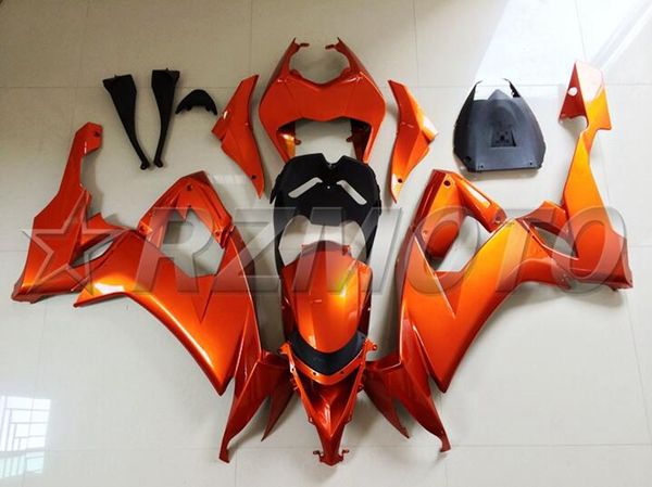 

4gifts new abs motorcycle full fairings set fit for kawasaki ninja zx-10r zx10r 2008 2009 2010 08 09 10 10r orange
