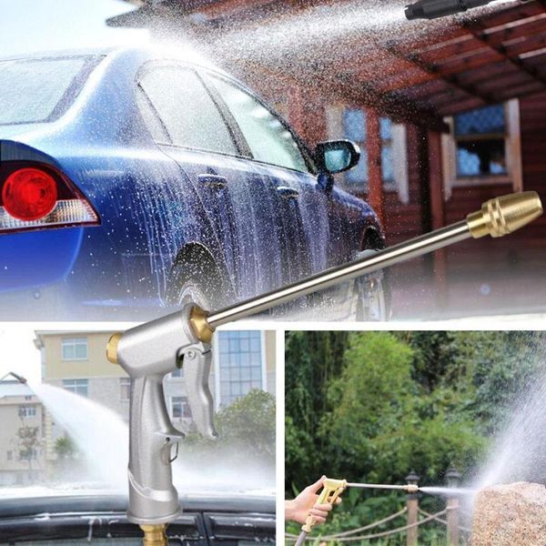 

new 2019 мойки автомобилей водяного пистолета electroplated silver high gu gun мойка автомобилей вода бытовой медь давление инструмент чисты