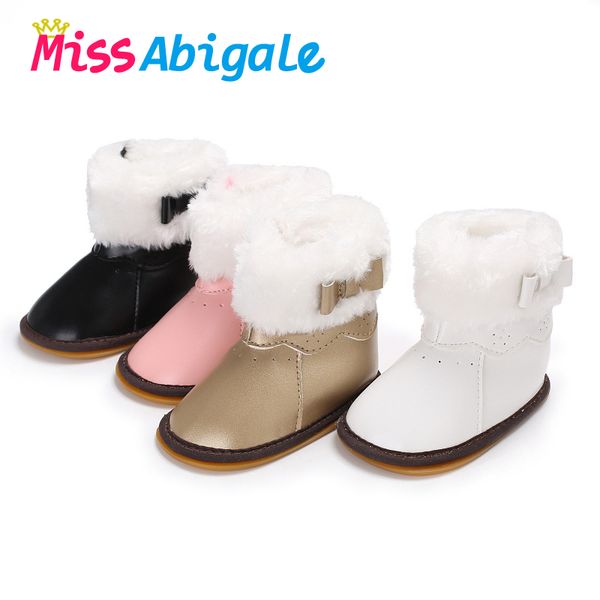 

missabigale зима сладкий новорожденных девочек обувь кожа теплые пинетки первые ходунки детские младенческой малыш дети девушка обувь обувь