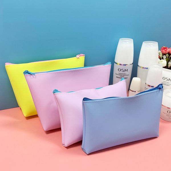 

silicone wash cosmetic bag multifunction toiletry bag travel makeup toiletries storage ladies waterproof easy to clean