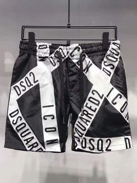 

19ss designers icon letter print board shorts mens boardshort summer beach surf shorts swimming pants k19 men swim shorts, Black