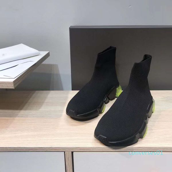 

2020 new designer sneakers speed runner fashion shoes sock triple black red flat trainer men women casual shoes sport with dust bag co2