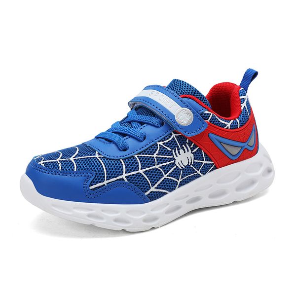 

2019 new style spider design kids sneakers for boys girls running shoes children's outdoor sport shoes toddlers mesh breathable, Black