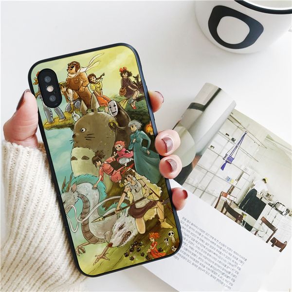 

fundas studio ghibli cover for iphone 11 pro xs max xr case for iphone 8 7 6s plus 5s se 5 case soft silicone cover.