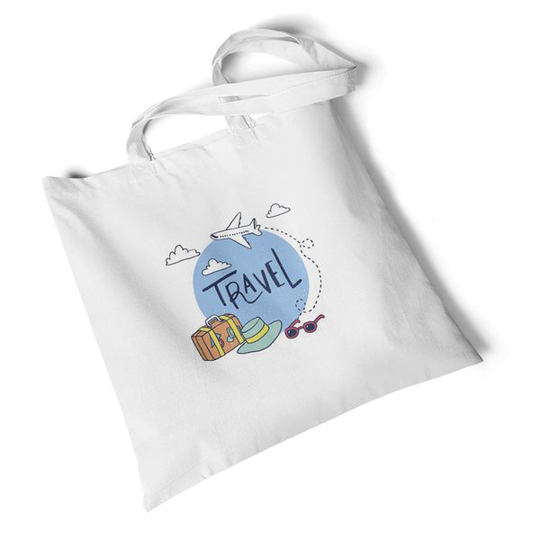 

qlychee environmental landscape print beach large canvas bags creative student shoulder bag tote casual ladies shopping handbags