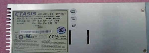 

server power supply np290d2 2u efap-482 480w/ etasis efrp-300 300w
