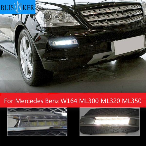 

car styling for w164 ml300 ml320 ml350 2008 - 2009 led drl daytime running light daylight waterproof fog head lamp