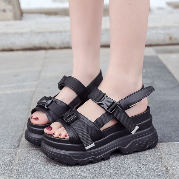 thick bottom strappy sandals