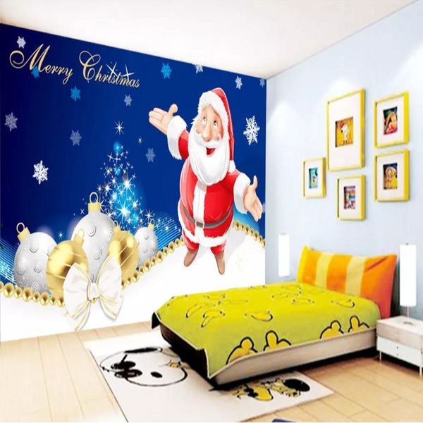 

custom large mural 3d wallpaper cartoon fantasy christmas happy old man child bedroom mural tv back wall decor deep 5d embossed