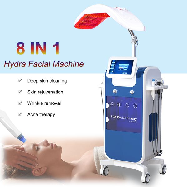 

8in1 алмазный micro дермабразия кожи омоложение удаление морщин машина hydro aqua clean oxygen jet peel распылитель hydrofacial