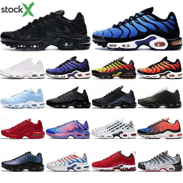 

tn plus se mens running shoes trainers og triple black white psychic hyper blue voltage purple pimento bright men sports sneakers 40-45