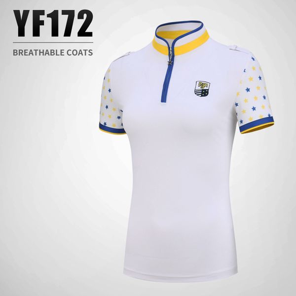 

pgm golf dress ladies short sleeve t-shirt spring and summer short sleeve women's dress + skirt sports suit, Black;blue