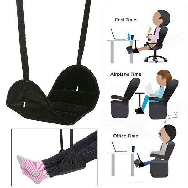 

2019 travelling necessary foot rest comfy hanger airplane footrest hammock made with memory foam foot feet casual pad
