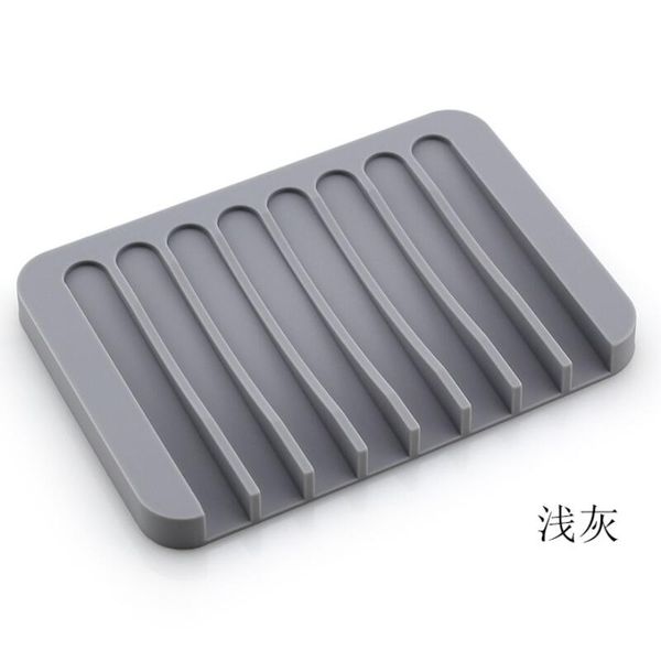 

bathroom silicone flexible soap dishes storage holder soapbox plate tray drain creative bath tools soap dishes