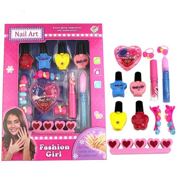

children nail art polish gel manicure washable peelable nail polish makeup toys girl pretend play beauty gel fashion toys