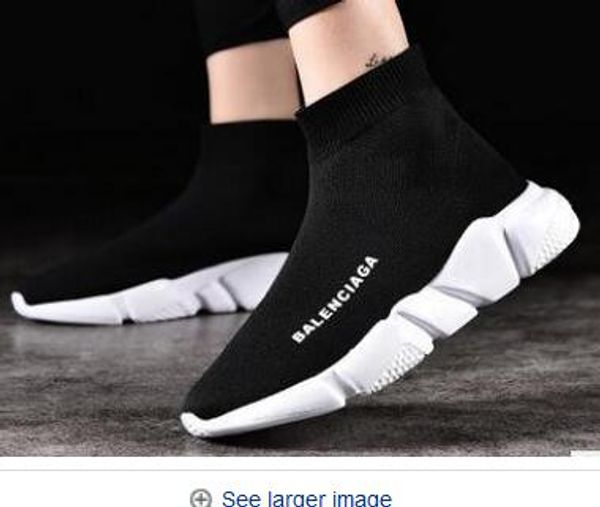 

2018 повседневная обувь на плоской подошве мужские носки красный тройной черный ст