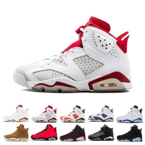 

Designer Mens 6 6s Basketball Shoes UNC Tinker Black Cat Gatorade White Infrared Carmine Maroon Oreo Toro Trainer Sport Sneaker Size 41-47