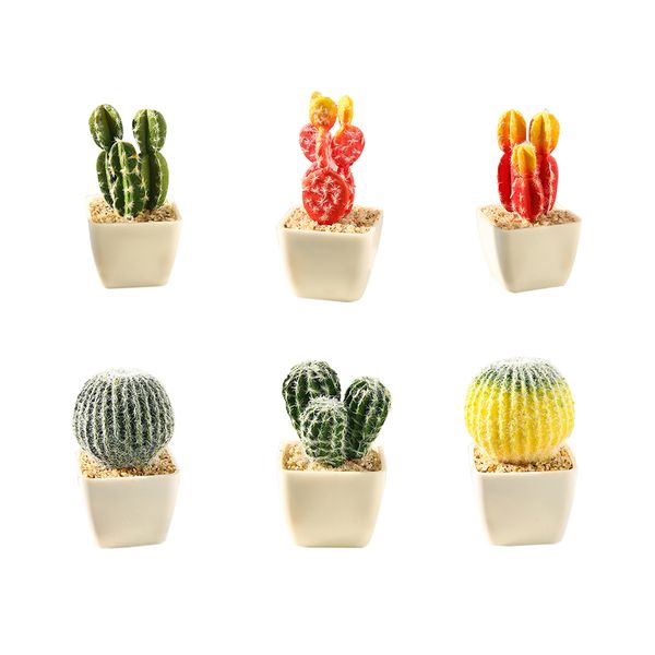 

mini simulated tropical plant cactus bonsai diy home office deskparty floral ornaments creative decoration scene layout