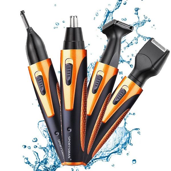 

waterproof nose hair trimmer 4 in 1 facial hair trimmer for men razor nose ear trimmer eyebrows shaving head usb rechargeable