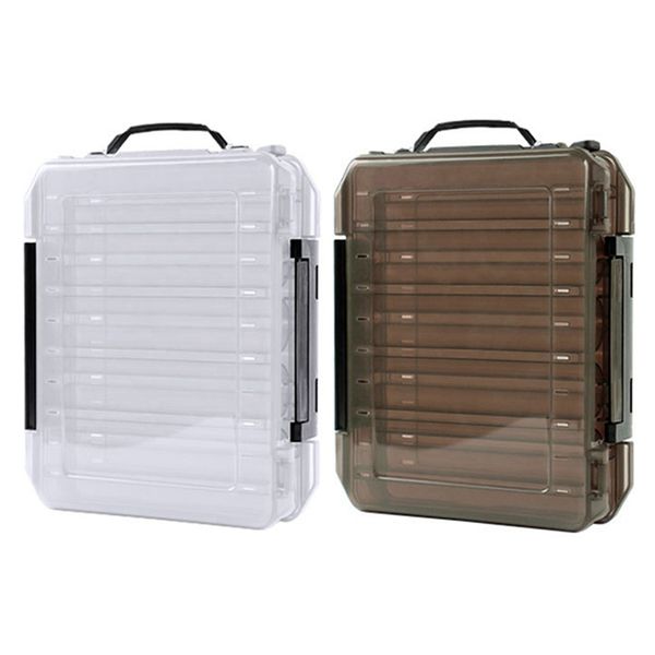 

fishing box fishing tackle boxes for bait double sided plastic lure box tackle storage boxes supplies accessory