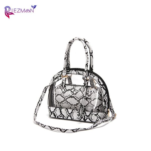 

riezman transparent shell bag 2020 new crossbody bags for women shoulder bag jelly purses handbags large capacity tote