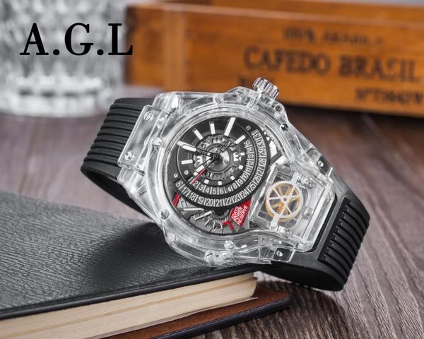 

2019 brand men's watch sports watch series gift, Slivery;brown