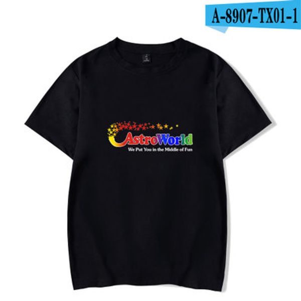 

new fashion hip hop t shirt men women travis scotts astroworld harajuku t-shirts wish you were here letter print tees, White;black