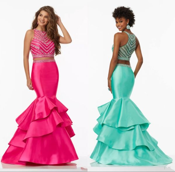 

новый дизайн атласная мята зеленый платья выпускного вечера русалка две части многоуровневого бисером развертки поезд выпускного вечера вече, Black