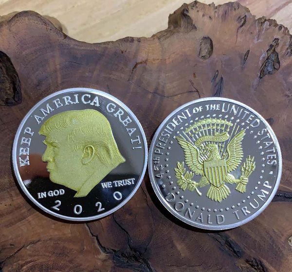 

keep america great donald trump commemorative coin 45th president united states metal badge token craft collection
