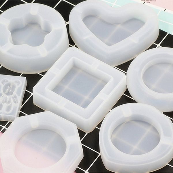 

portable size ashtray silicone mold craft diy jewelry making universe cake decoration jewelry tools mold accessories