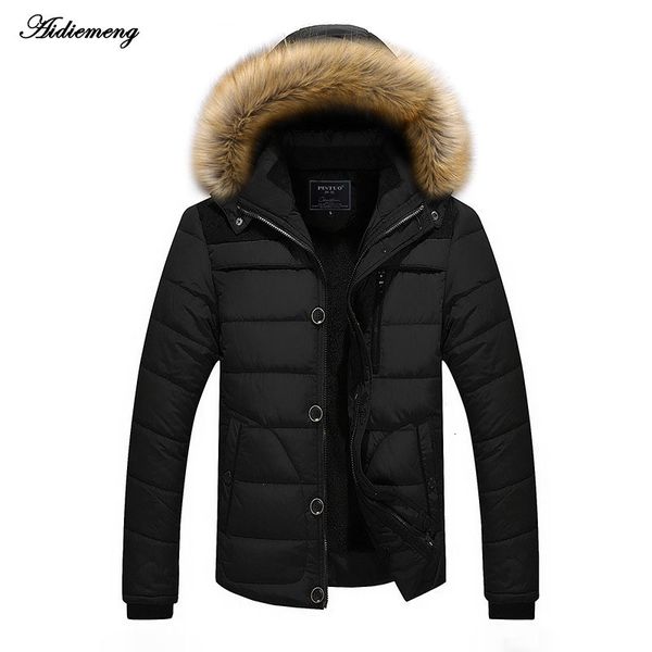 

men's winter jacket parka cotton jacket and women's overcoat men's lightest pascal fashion in winter, Black