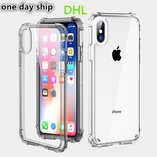 

For iphone x x max xr 7 8 6 clear tpu ca e hock ab orption oft tran parent back cover for am ung 9 10 plu
