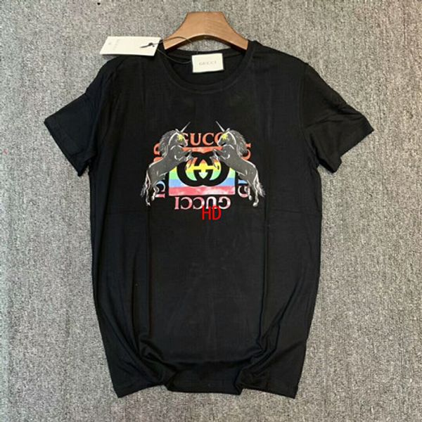 

новых печатных женщин t рубашка летом 2018 года новая мода slim-подходят милый мультфильм t-рубашка тройник рубашки свободного покроя топы д, White