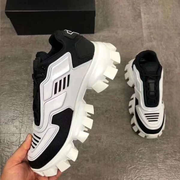 

new men women cloudbust thunder sneakers luxury designer shoes men's sneakers women's sneakers size 35-46 bvc01, Black