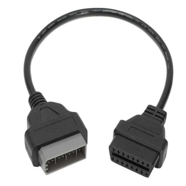 

14pin to obd2 16pin code reader diagnostic scanner connector cable for
