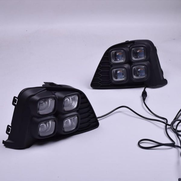 

для jazz fit 2014 2015 2016 led drl противотуманная фара с функцией сигнала поворота светодиодные дневные ходовые огни