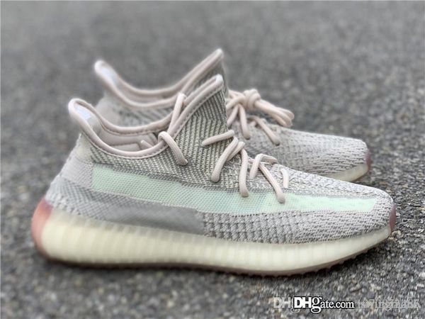 

high authentic sply y350 v2 citrin primeknit cloud white kanye west men women running shoes 3m reflective sneakers fw3042 fw3043 with box