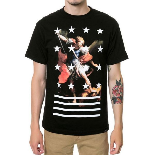 

2020 luxury mens designer t shirts summer t shirt angel printing designer short sleeve hip hop fashion men women short sleeve tees s-xl, White;black