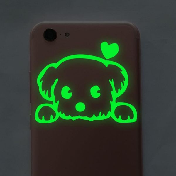

green-light luminous cartoon switch sticker glow in the dark wall stickers home decor kids room decoration sticker decal cat fairy moon star