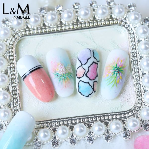 

gelartist 3 pcs brand wholesale colorful leather gel series nails gel polish uv soak off nails led light long lasting, Red;pink