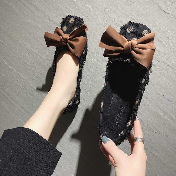 

women's flats 2020 spring new flat bottom single shoes female increase velvet women's shoes flower wedding shoe w33-55, Black
