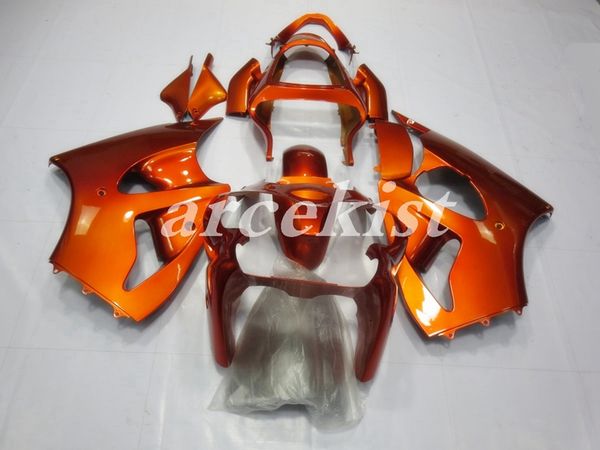 

новый abs мотоцикл обтекатели комплекты, пригодные для kawasaki ninja zx-6r zx6r 2000 2001 2002 00 01 02 кузов набор оранжевый